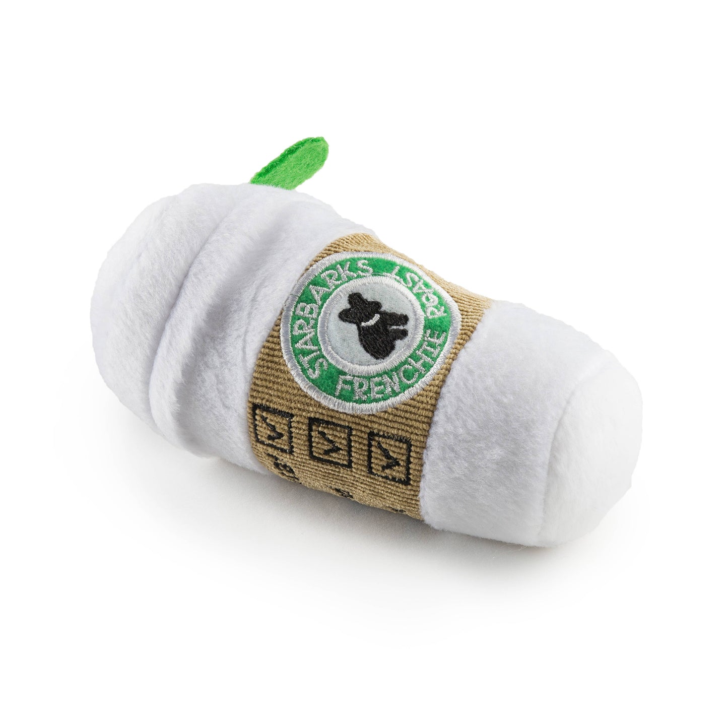 Starbarks Coffee Cup W/ Lid Squeaker Dog Toy Large