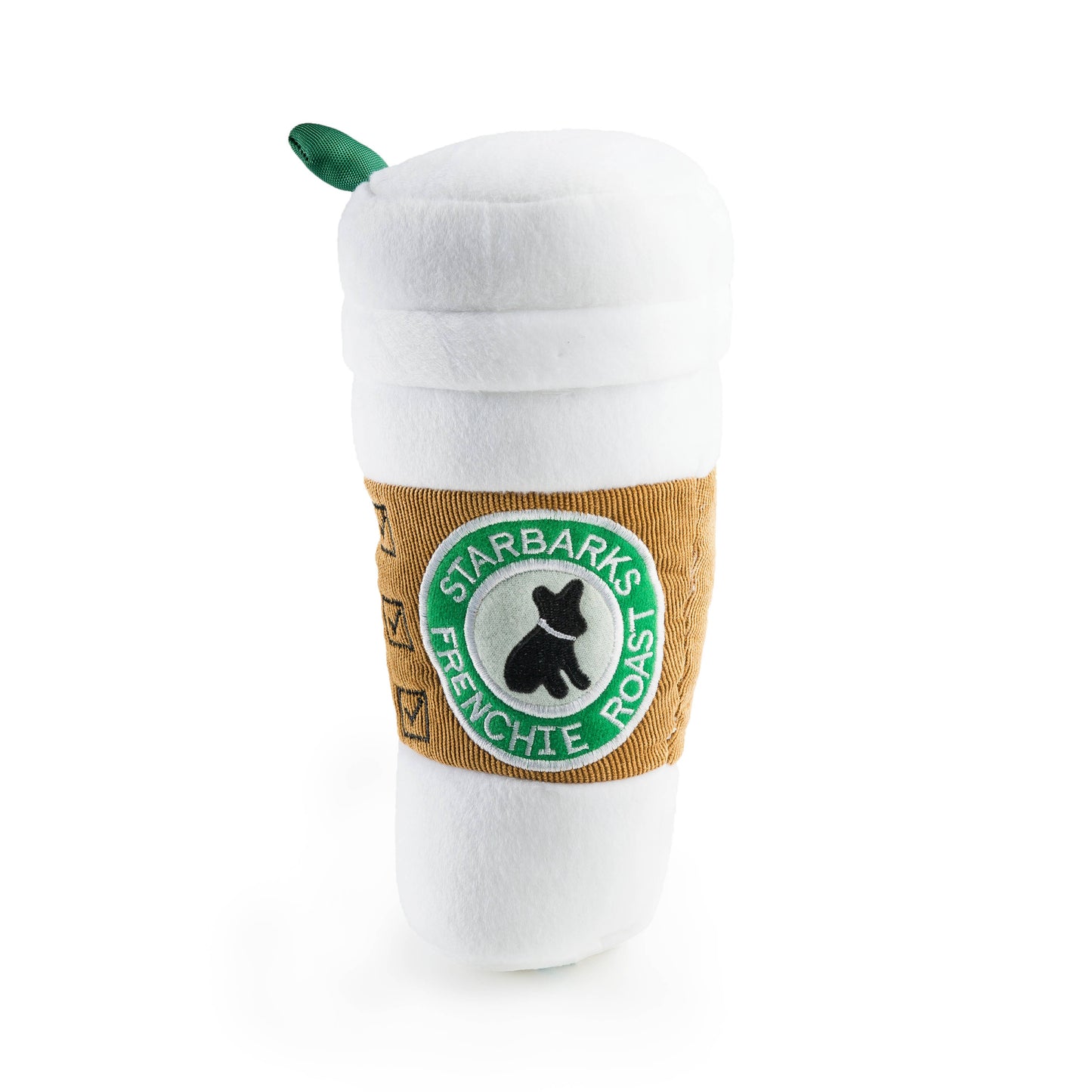 Starbarks Coffee Cup W/ Lid Squeaker Dog Toy Large