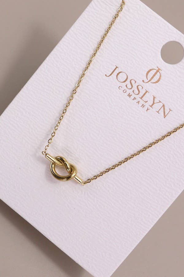 Gold Knotted Necklace