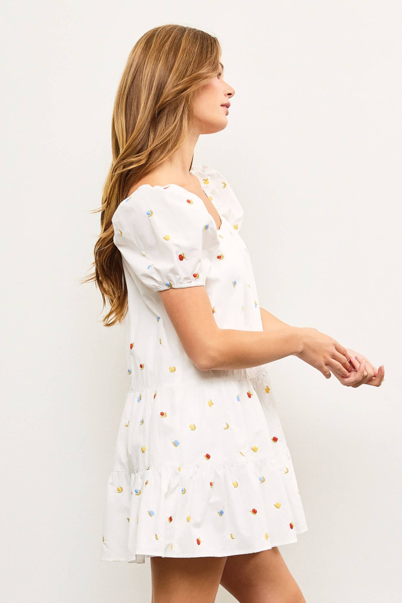 Posey Puff Short Sleeve Dress