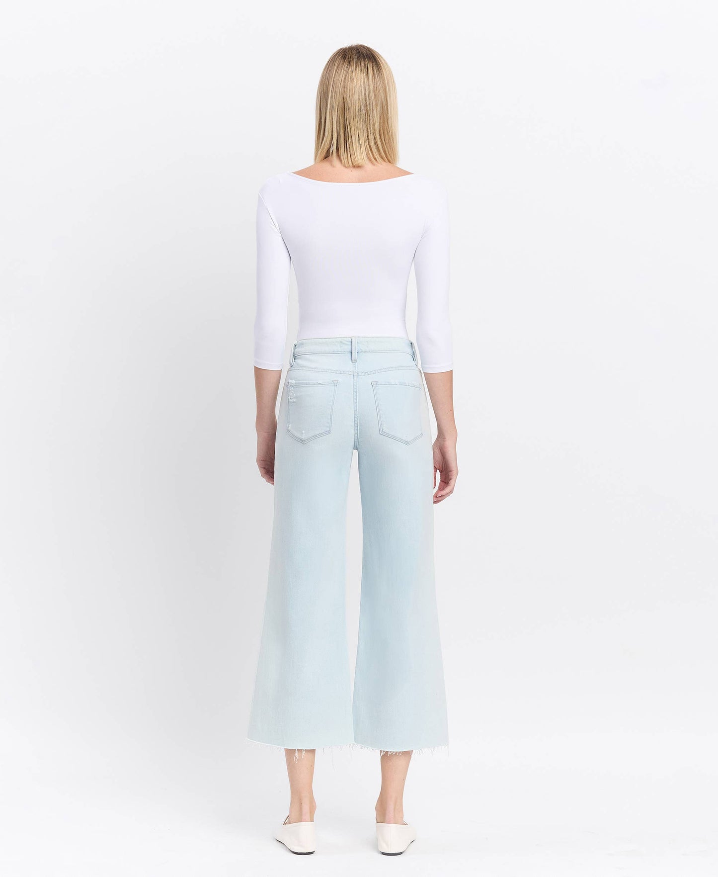 Henley High Rise Wide Leg Jeans