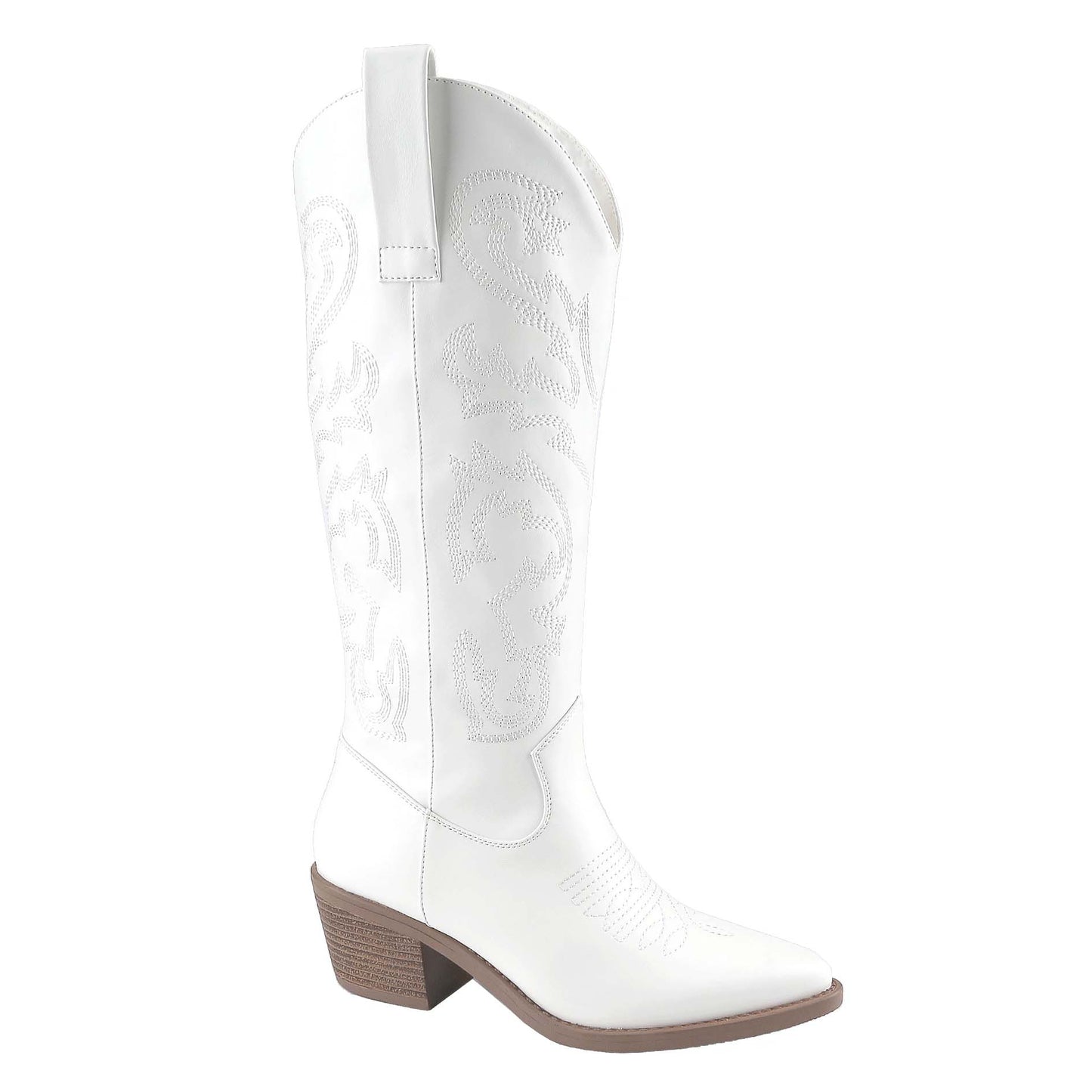 Wendy White Cowboy Boots