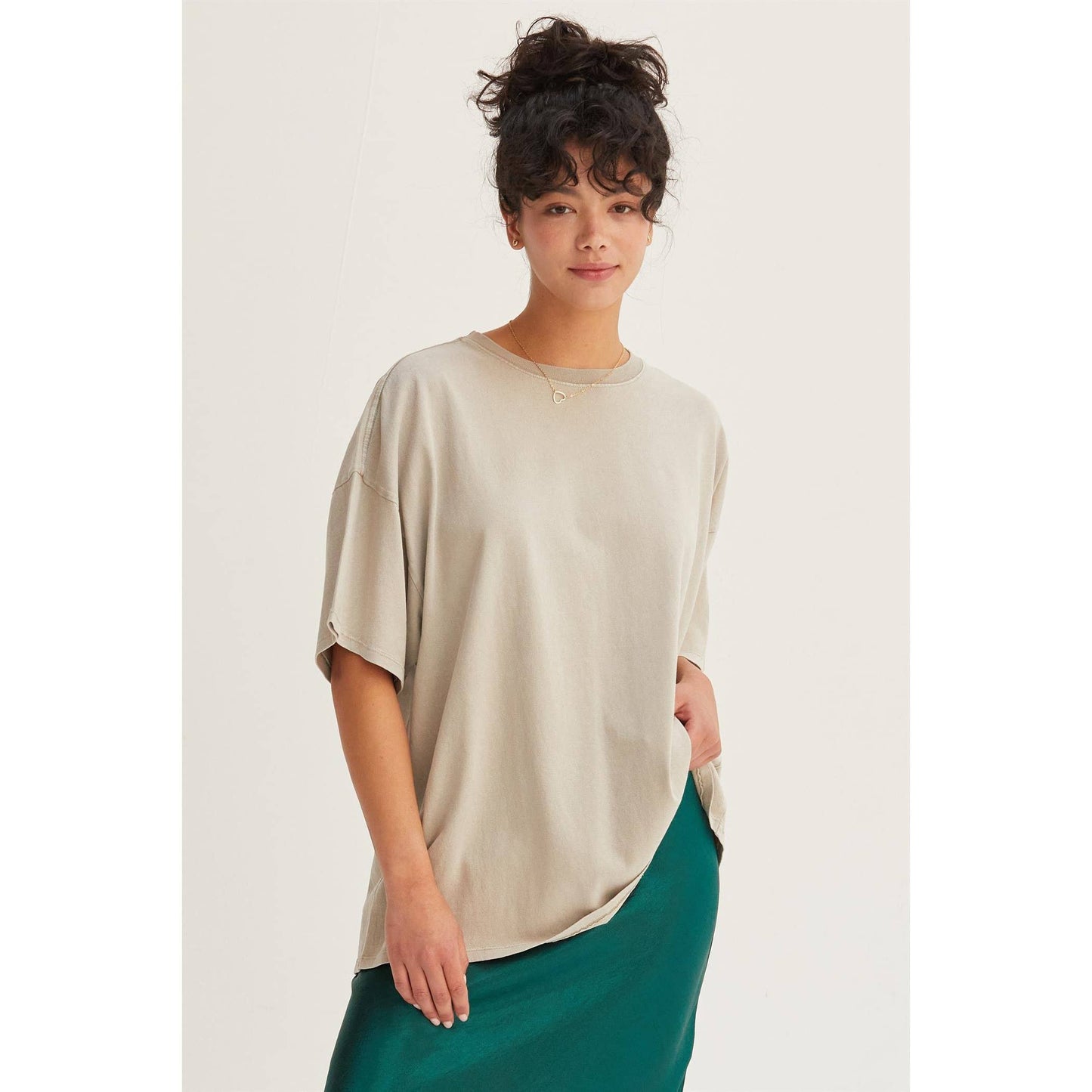 Danna Distressed Oversized Tee