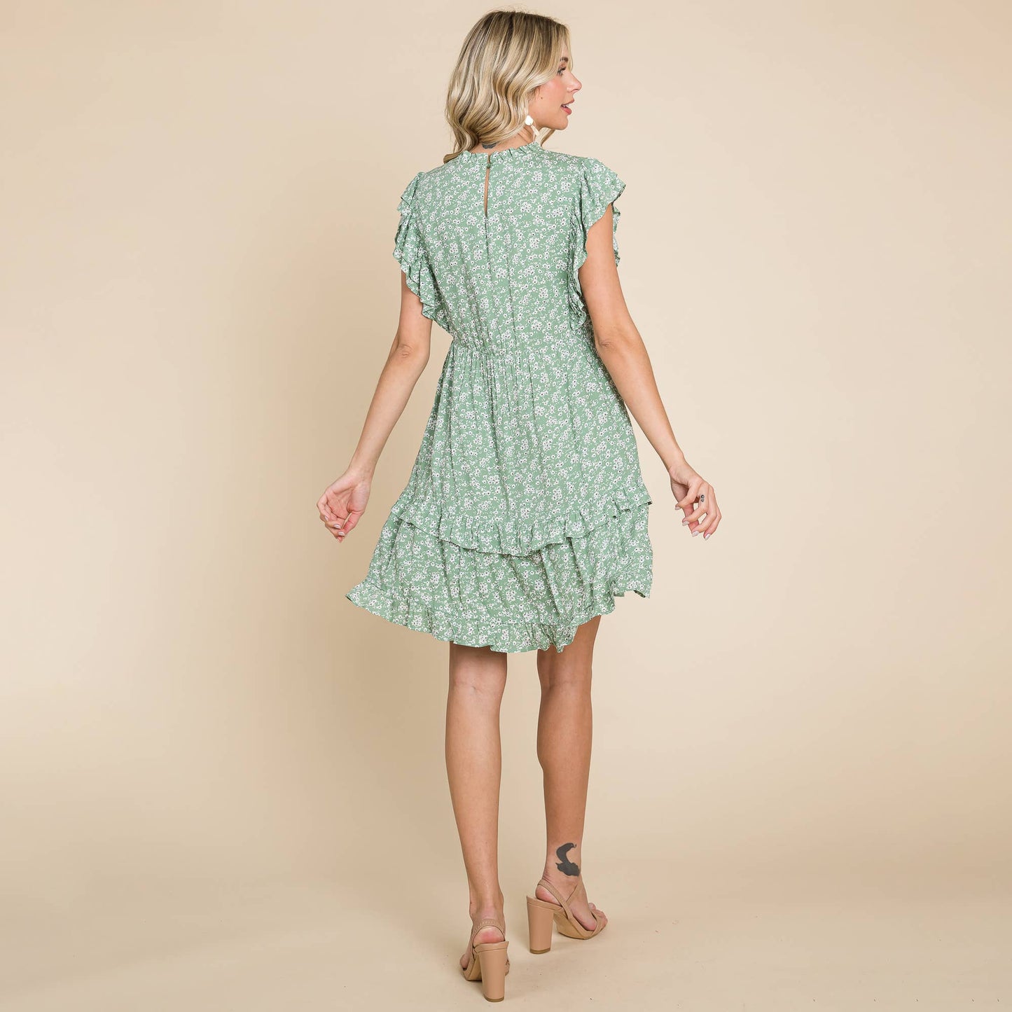 Remmie Ruffled Sleeve Dress