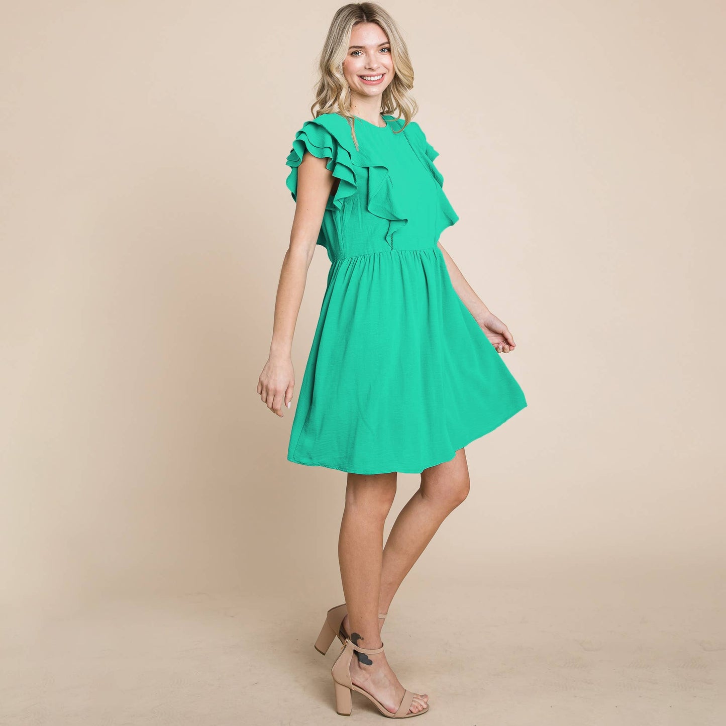 Frannie Flutter Sleeve Dress