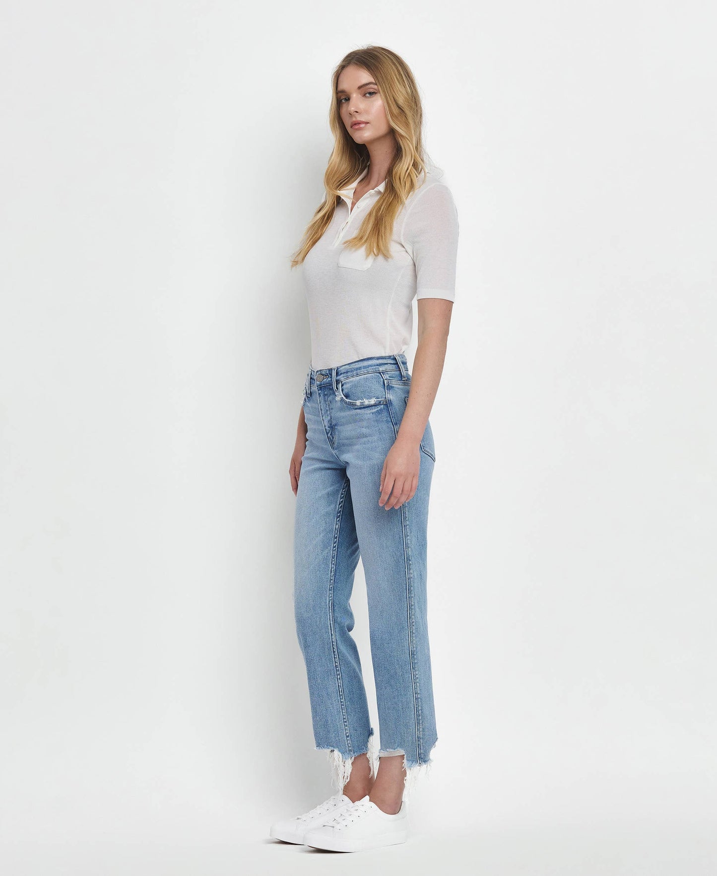 Hailey High Rise Straight Jeans