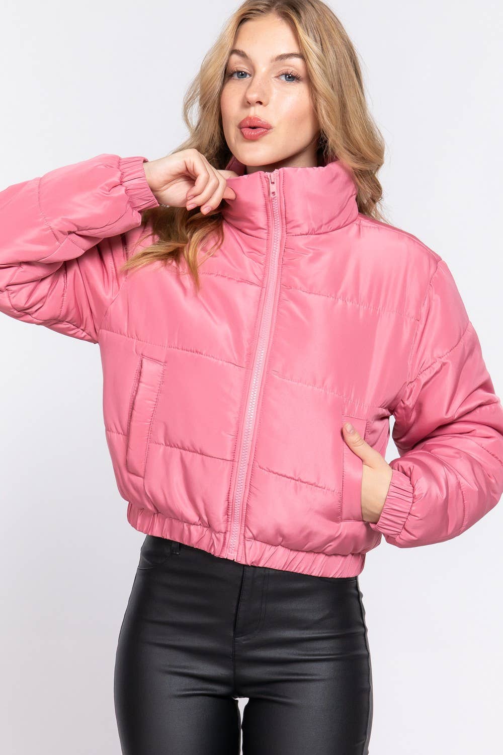 Posie Pink Puffer Jacket