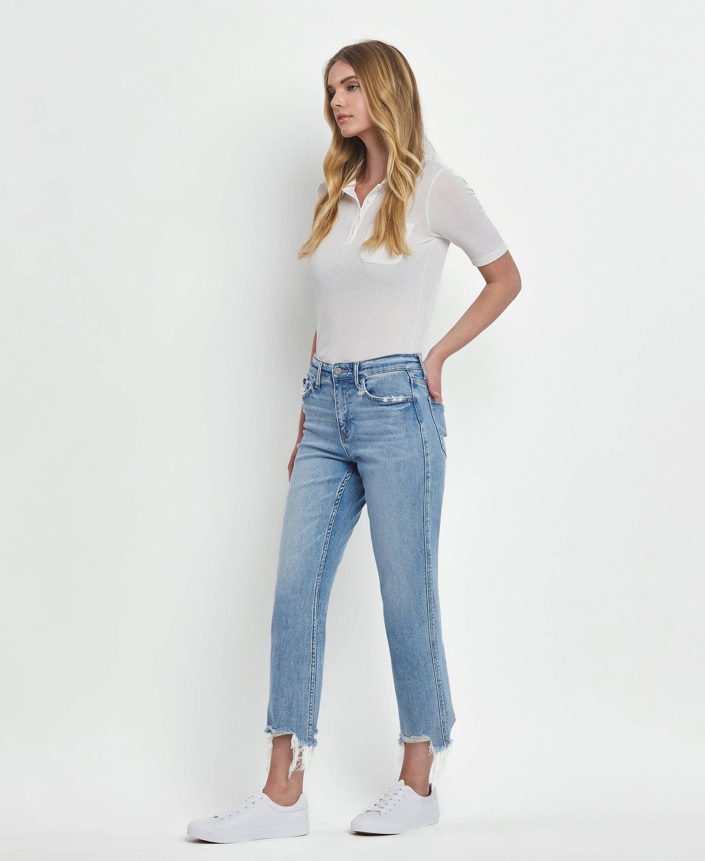 Hailey High Rise Straight Jeans