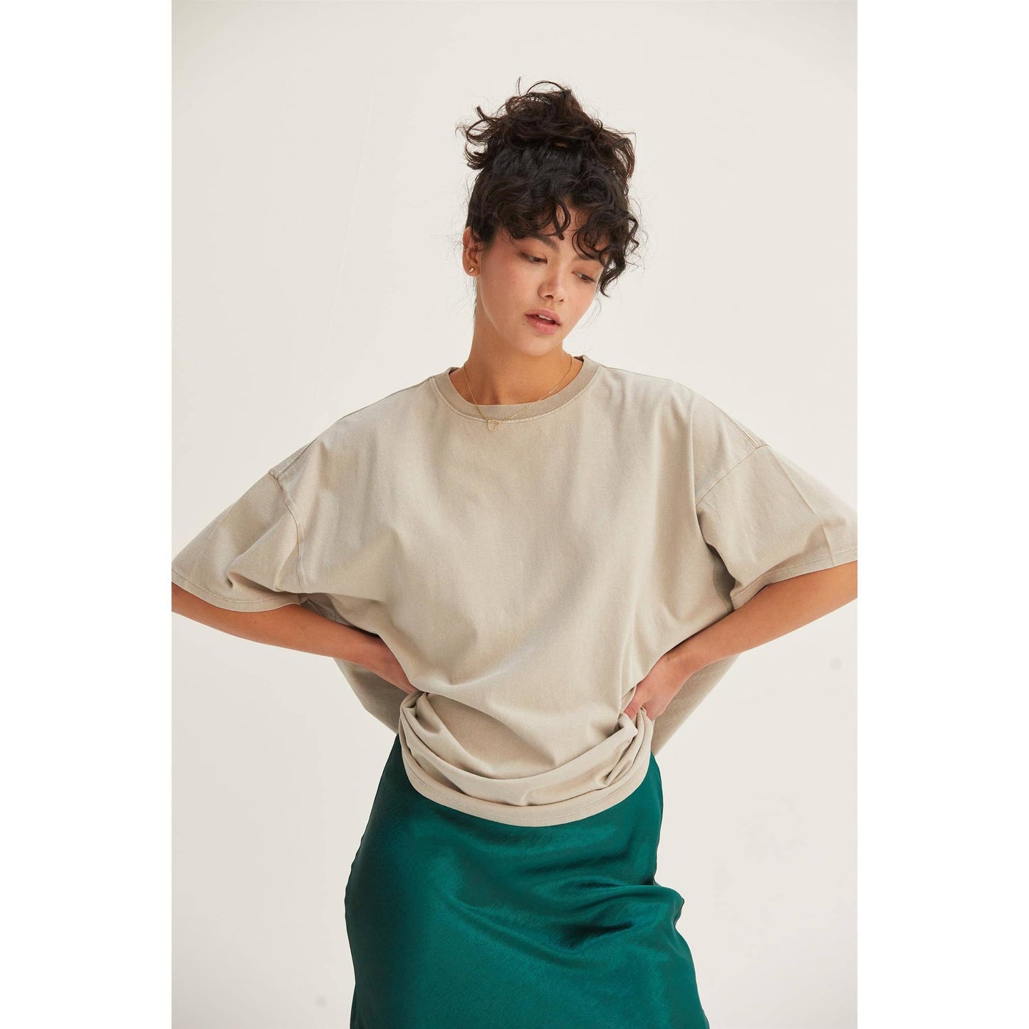 Danna Distressed Oversized Tee