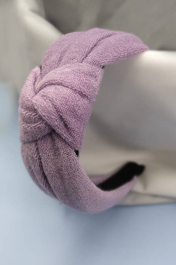 Spa Sponge Terry Towel Knot Headband