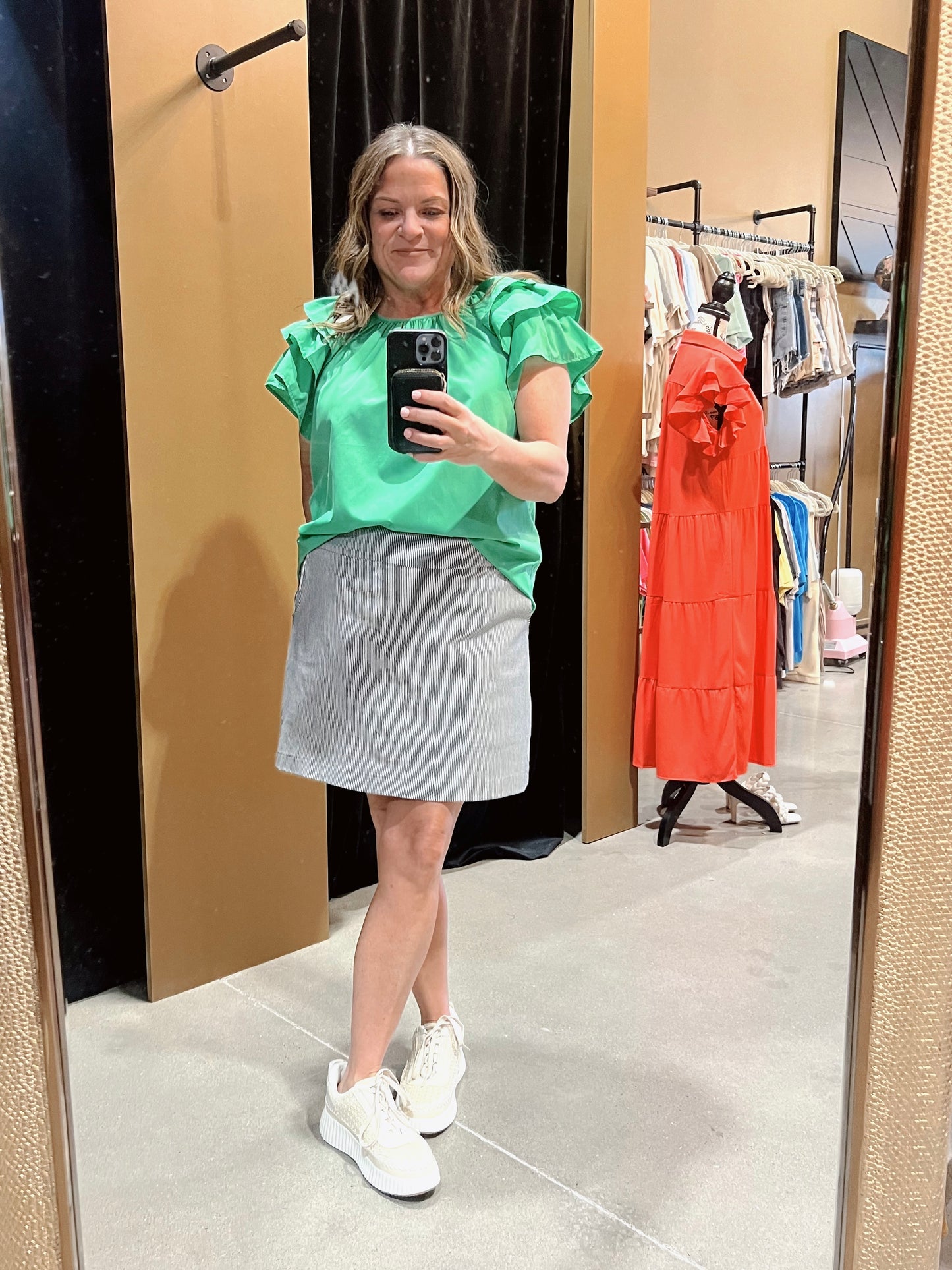 Pretty Pin Stripe Skort