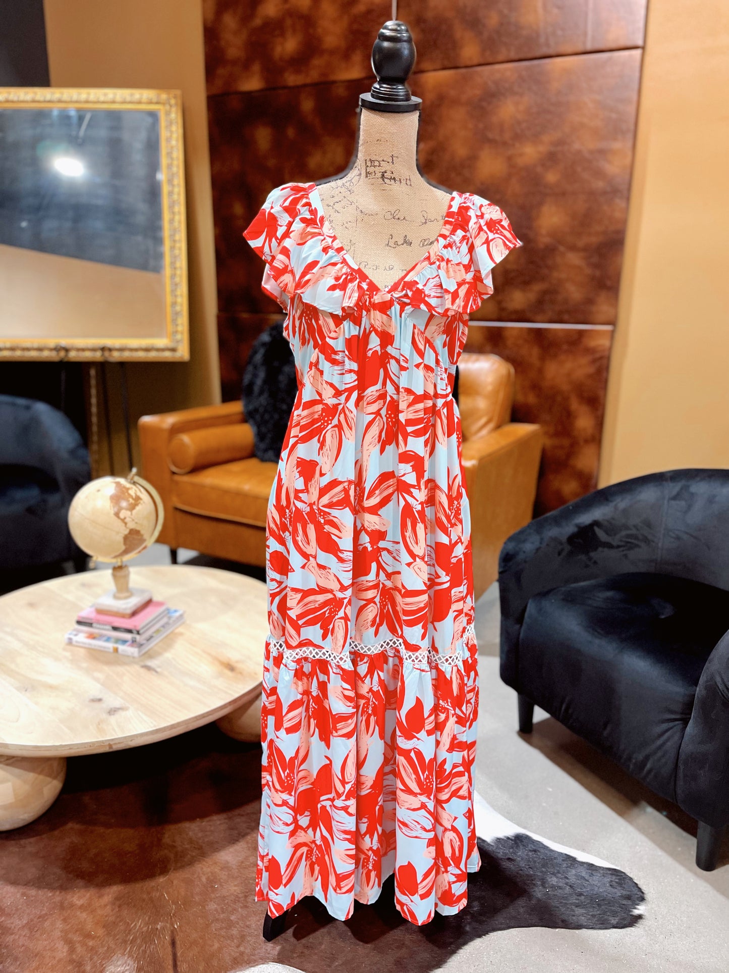 Paisley Printed Midi Dress