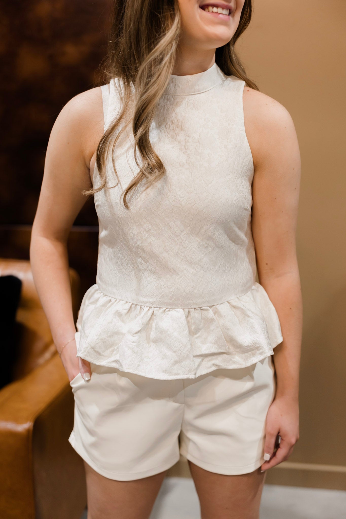 Brynlee Brocade Top