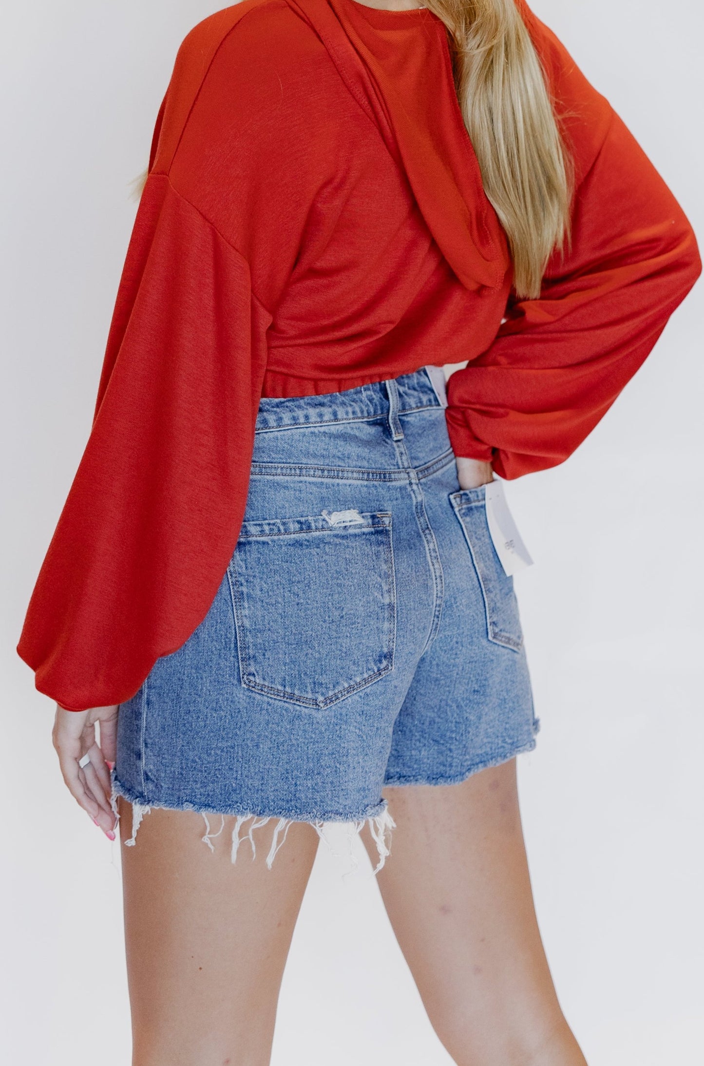 Sally Super High Rise Denim Shorts