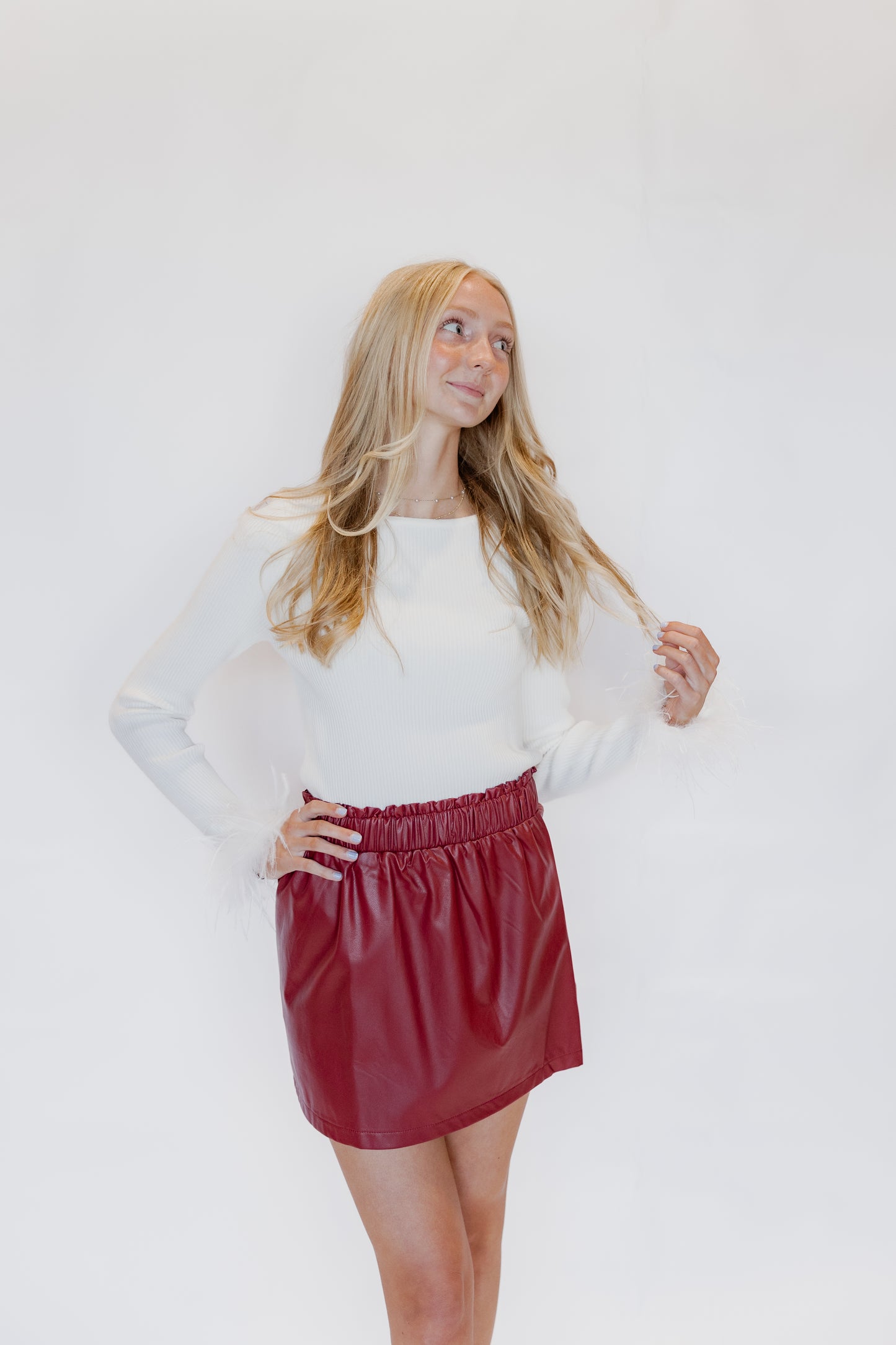 Finley Faux Leather Skirt