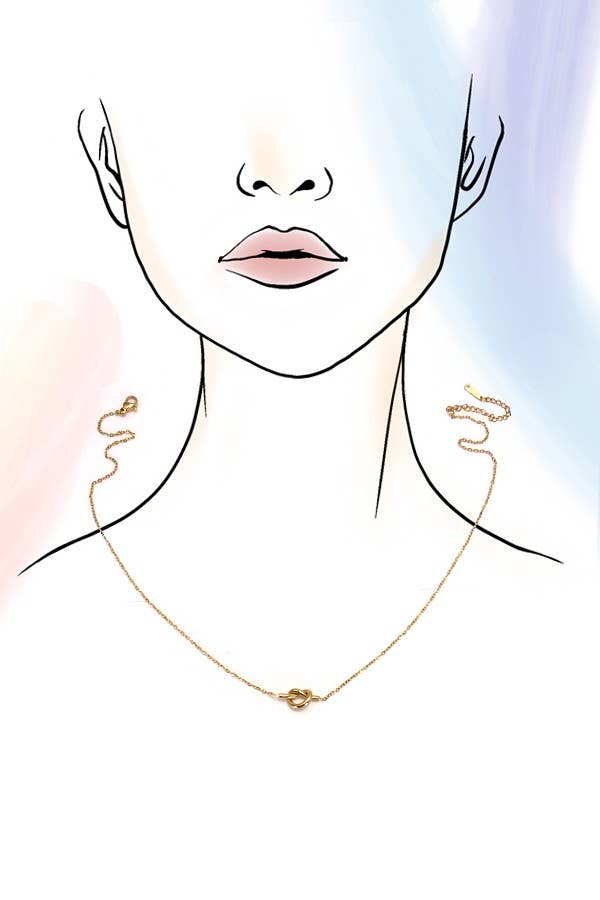 Gold Knotted Necklace
