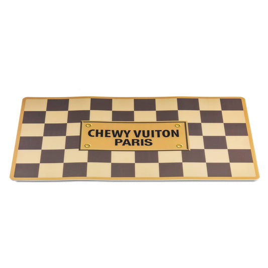 Checker Chewy Vuiton Placemat - Dog Mat