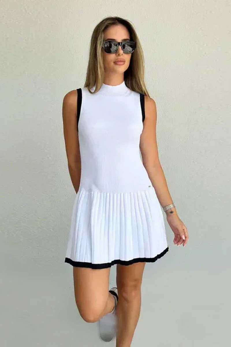 Caleigh Crew Neck Knit Mini Dress