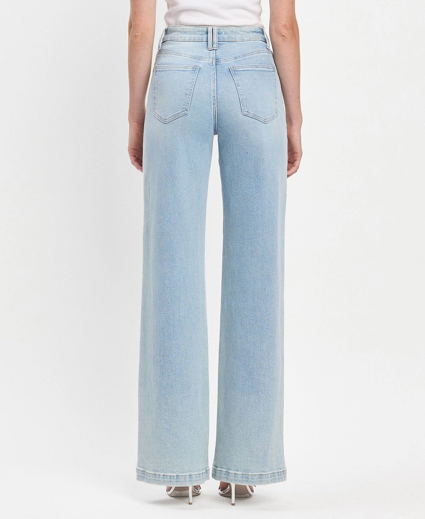 Hattie High Rise Full Length Wide Leg Jeans