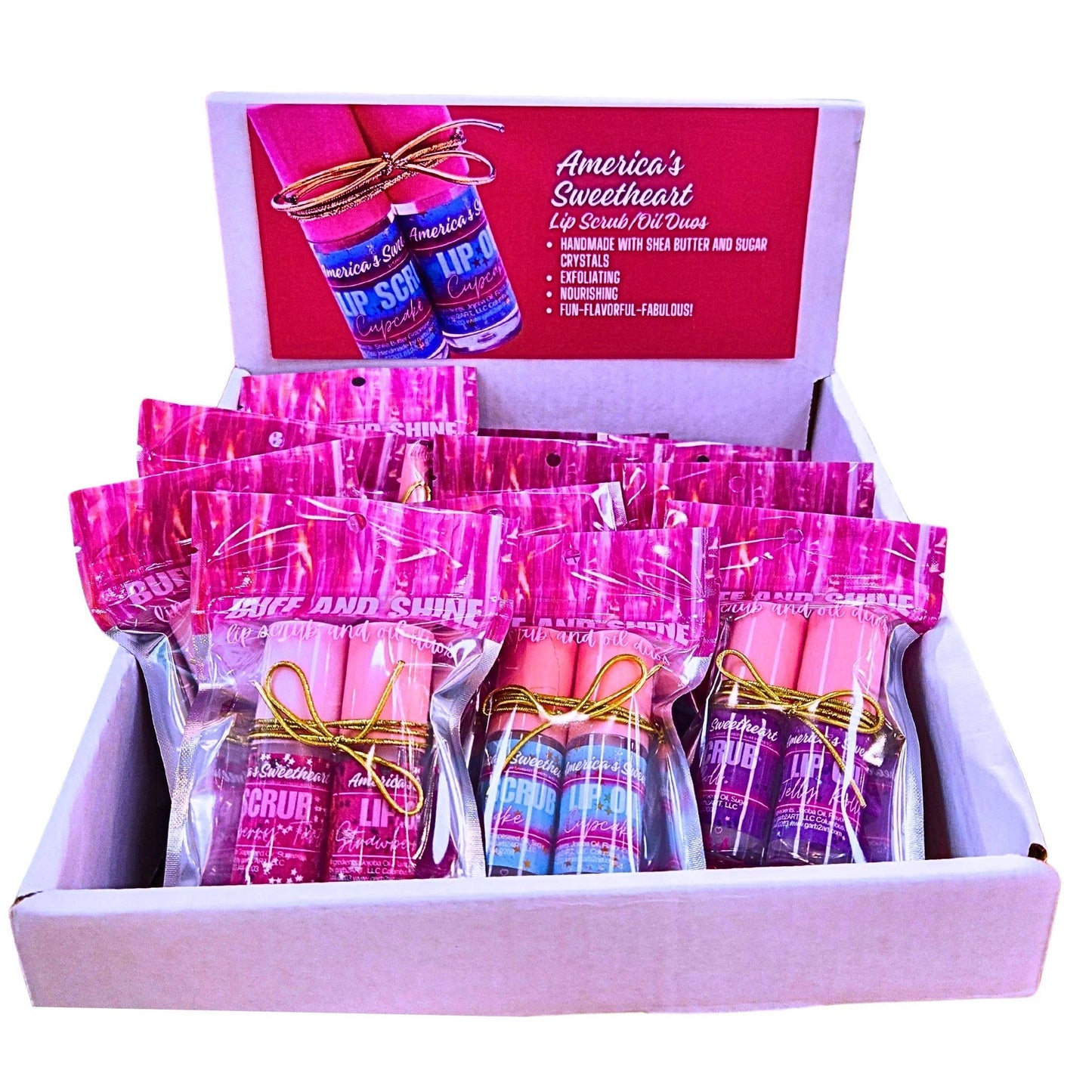 Buff and Shine/Lip Scrub and Oil Duos