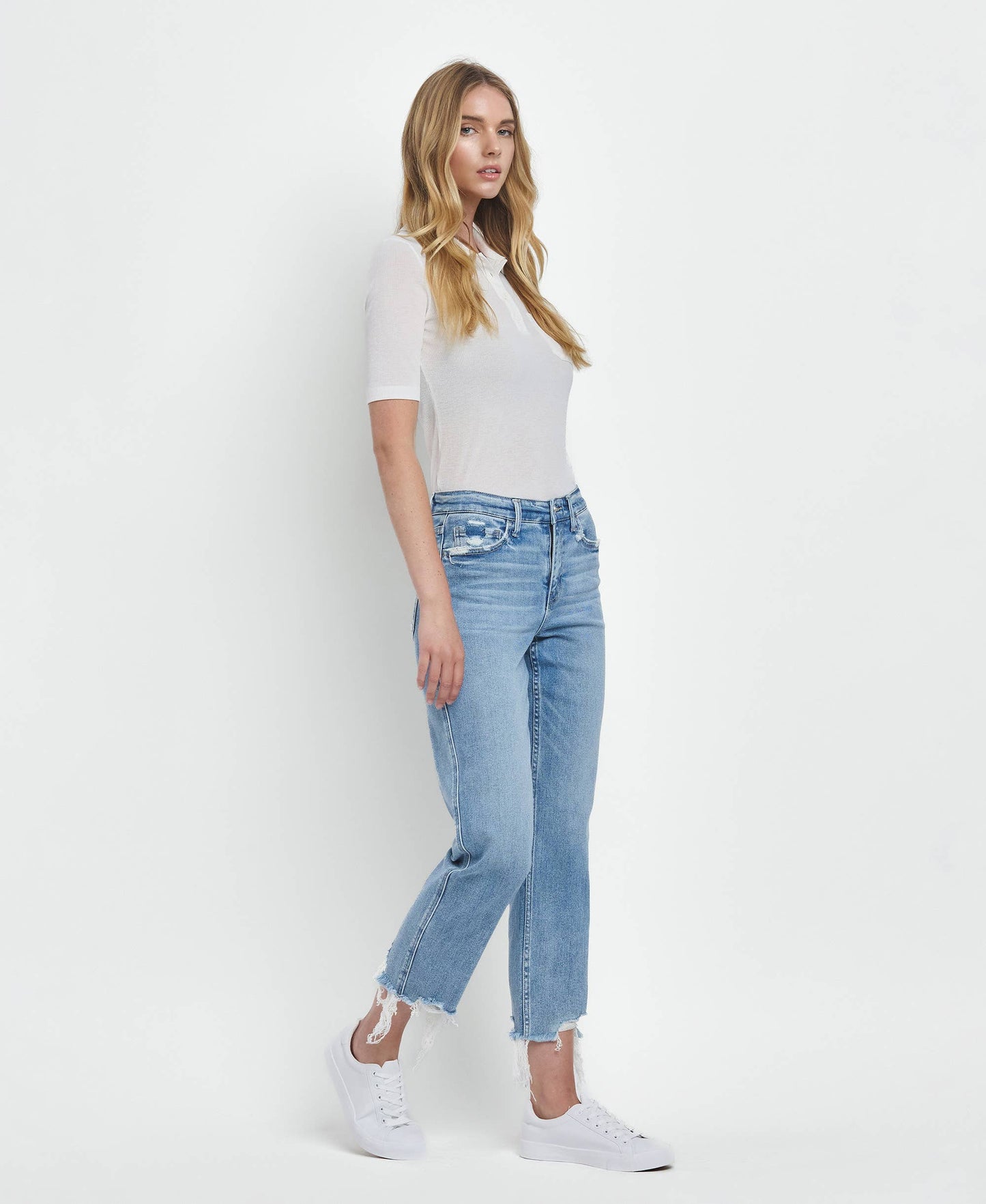Hailey High Rise Straight Jeans