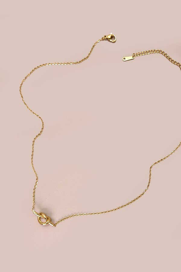 Gold Knotted Necklace