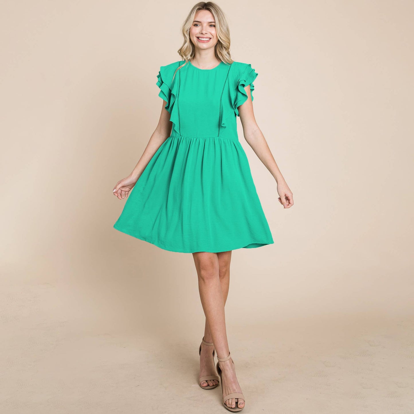 Frannie Flutter Sleeve Dress