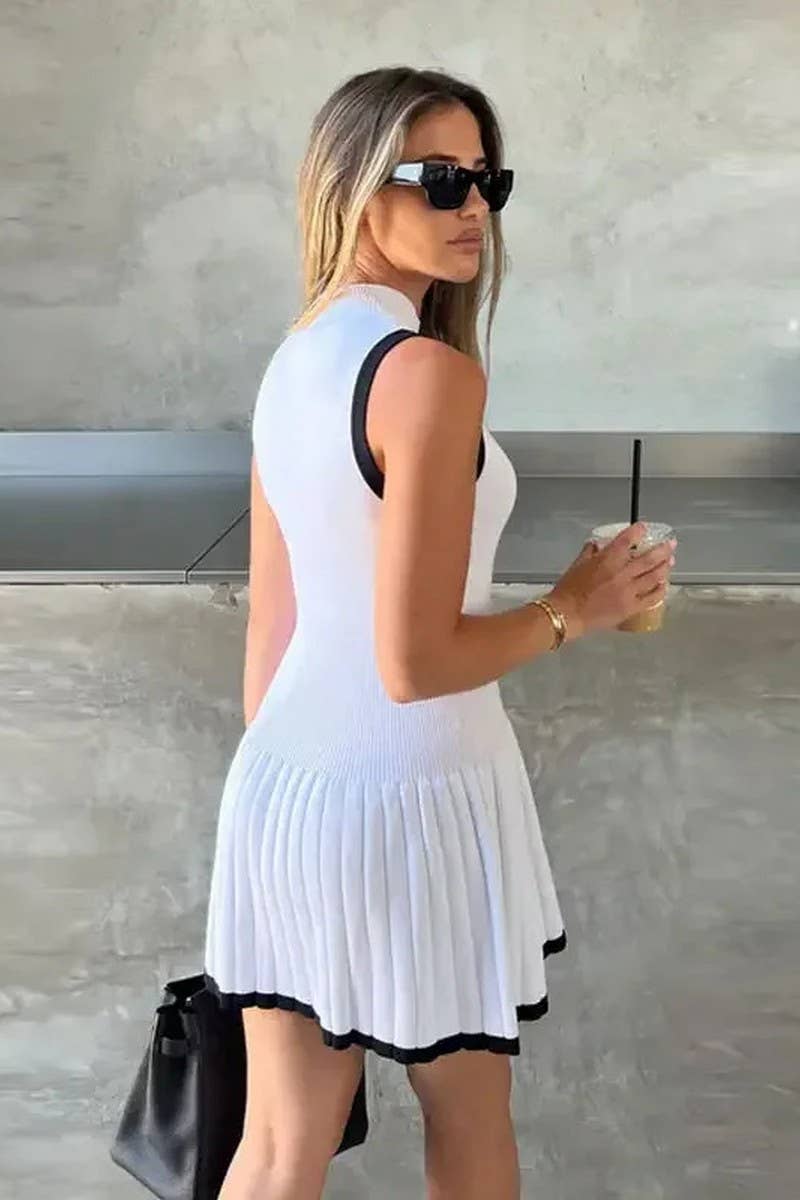 Caleigh Crew Neck Knit Mini Dress