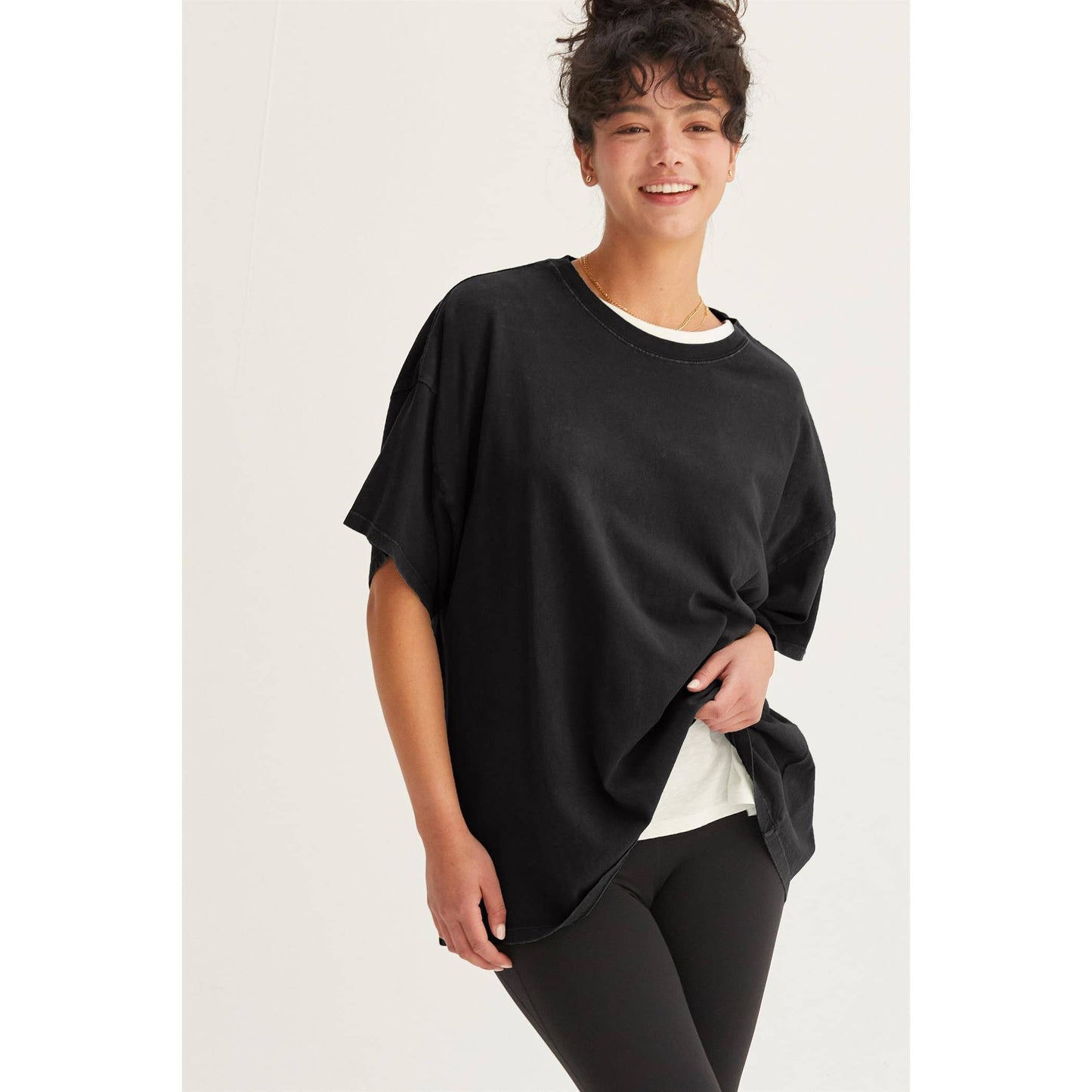 Danna Distressed Oversized Tee