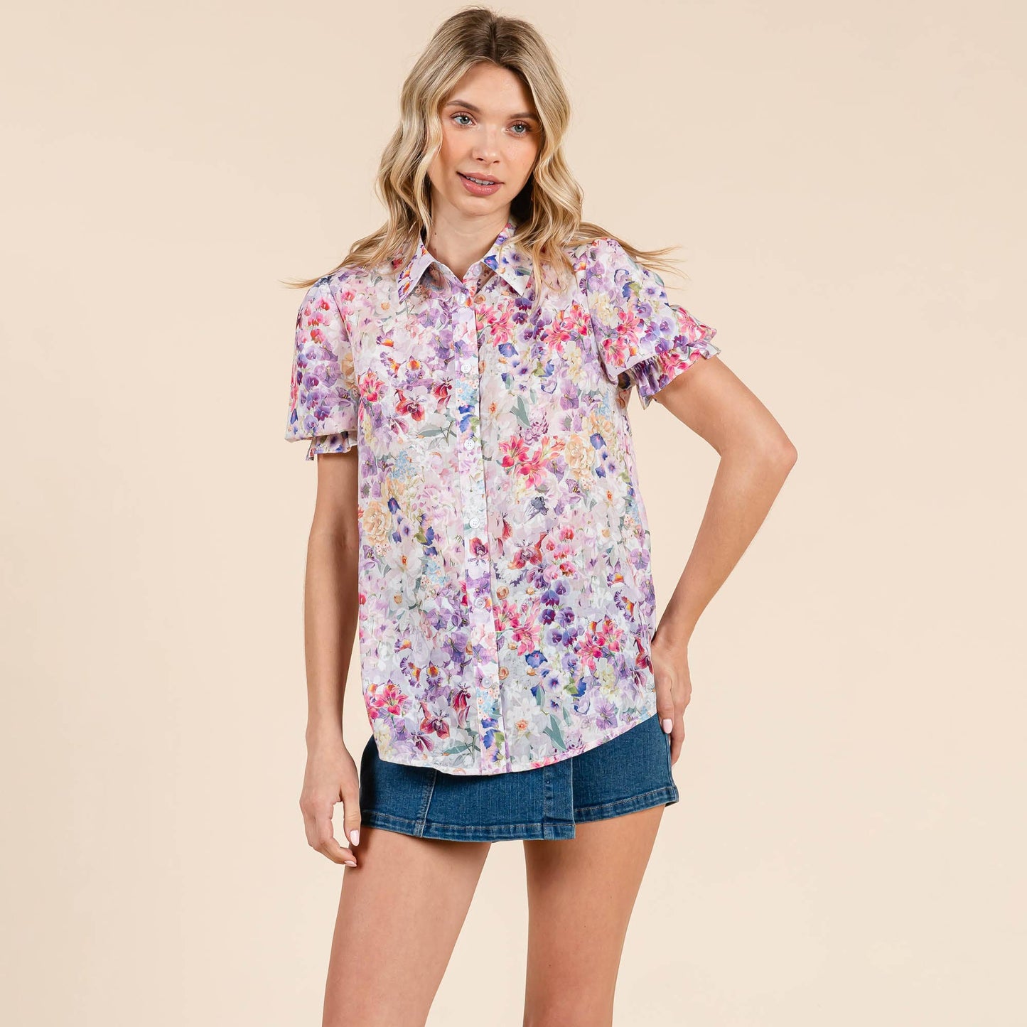 Frenchie Floral Sleeve