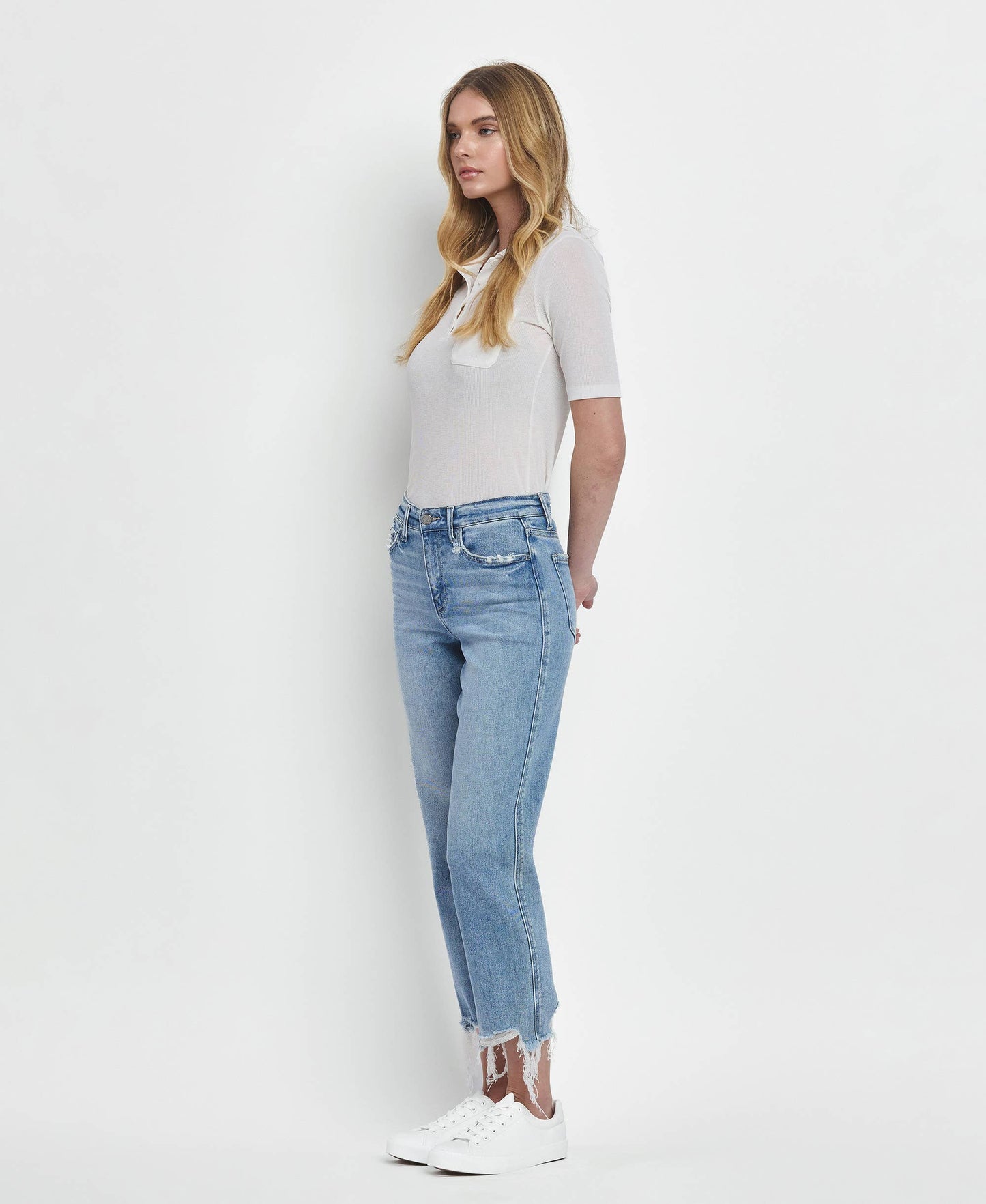 Hailey High Rise Straight Jeans
