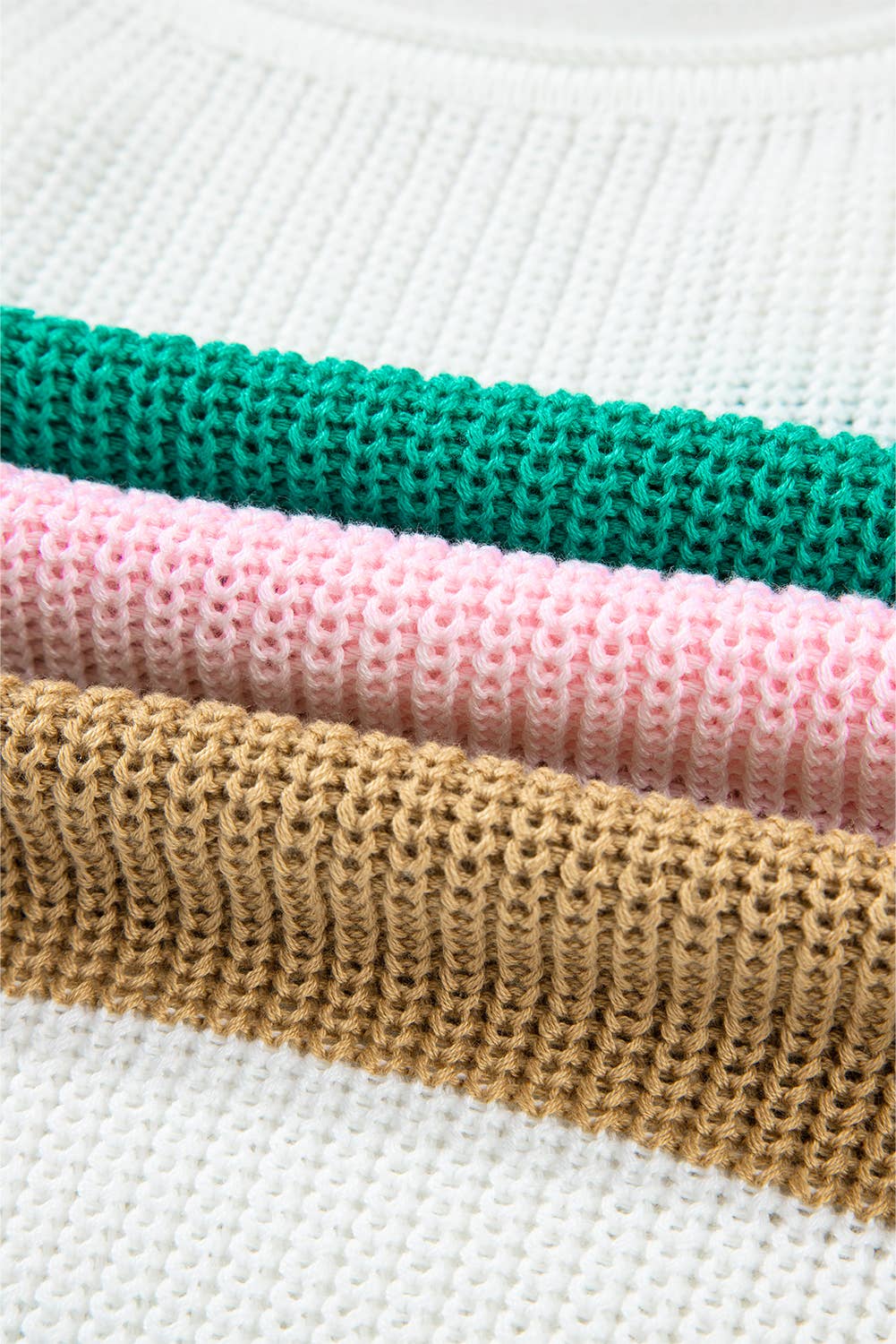 Chloe Color Block V Neck Sweater