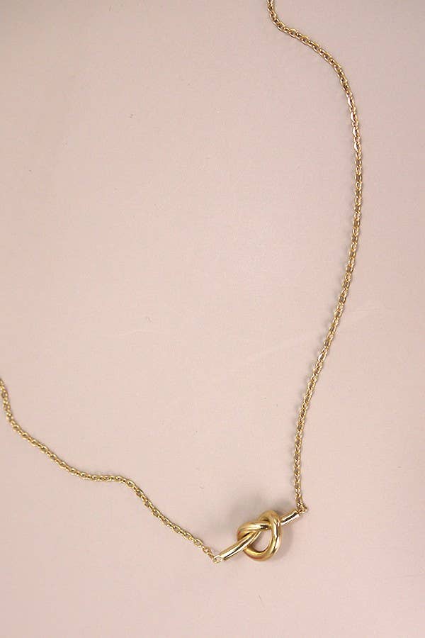 Gold Knotted Necklace
