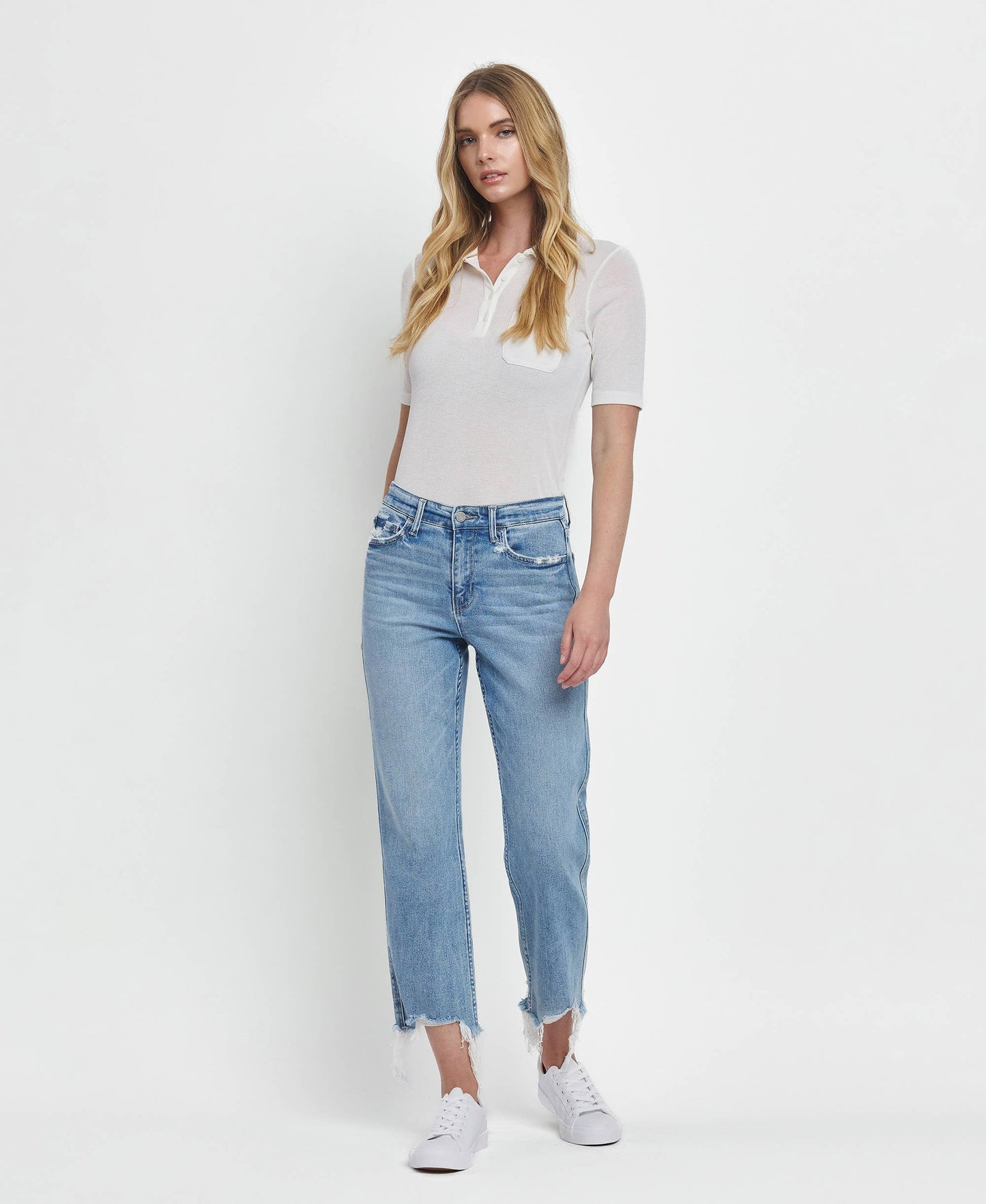 Hailey High Rise Straight Jeans
