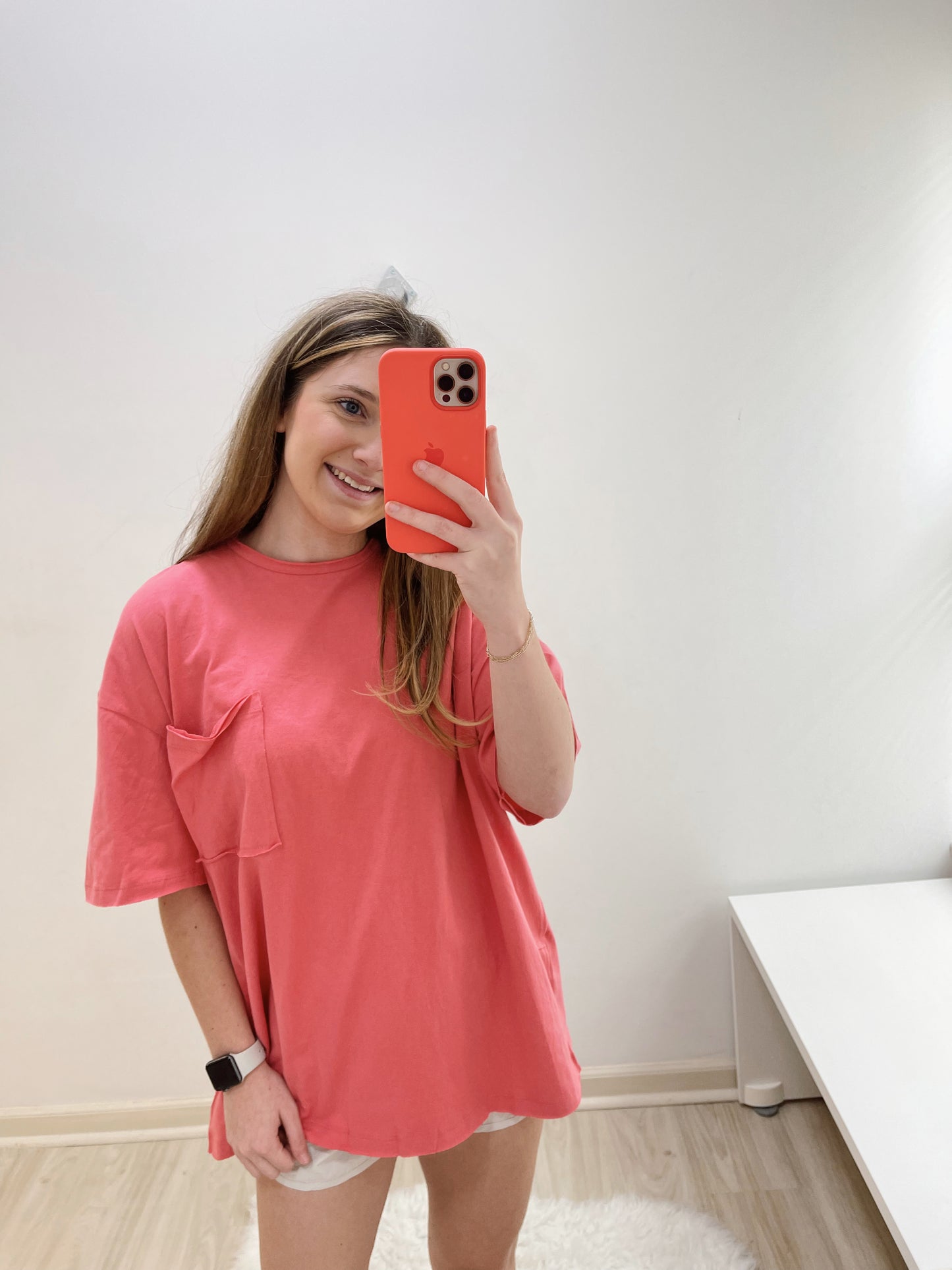 Courtney Cotton Oversized Boyfriend Tee