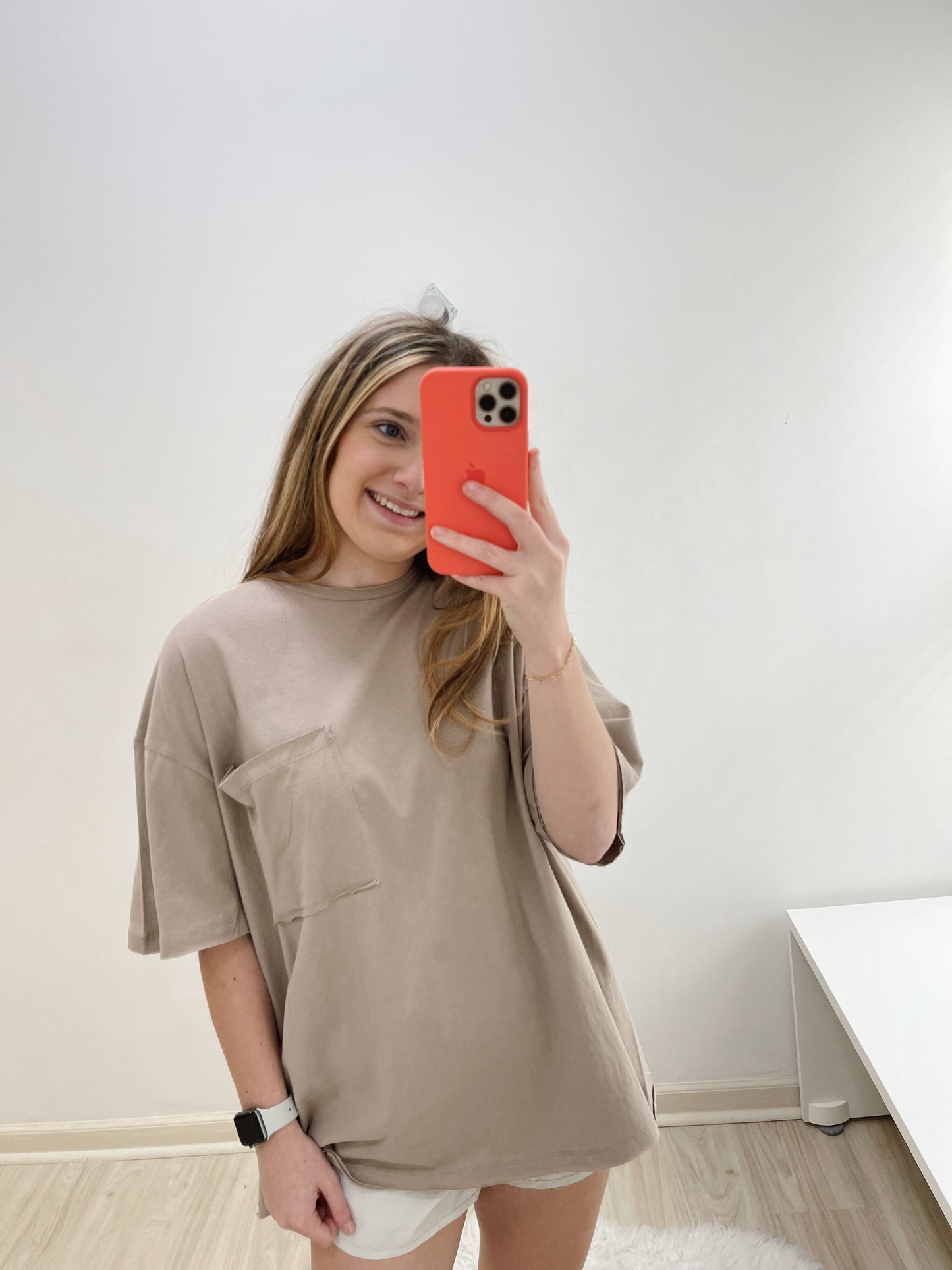 Courtney Cotton Oversized Boyfriend Tee