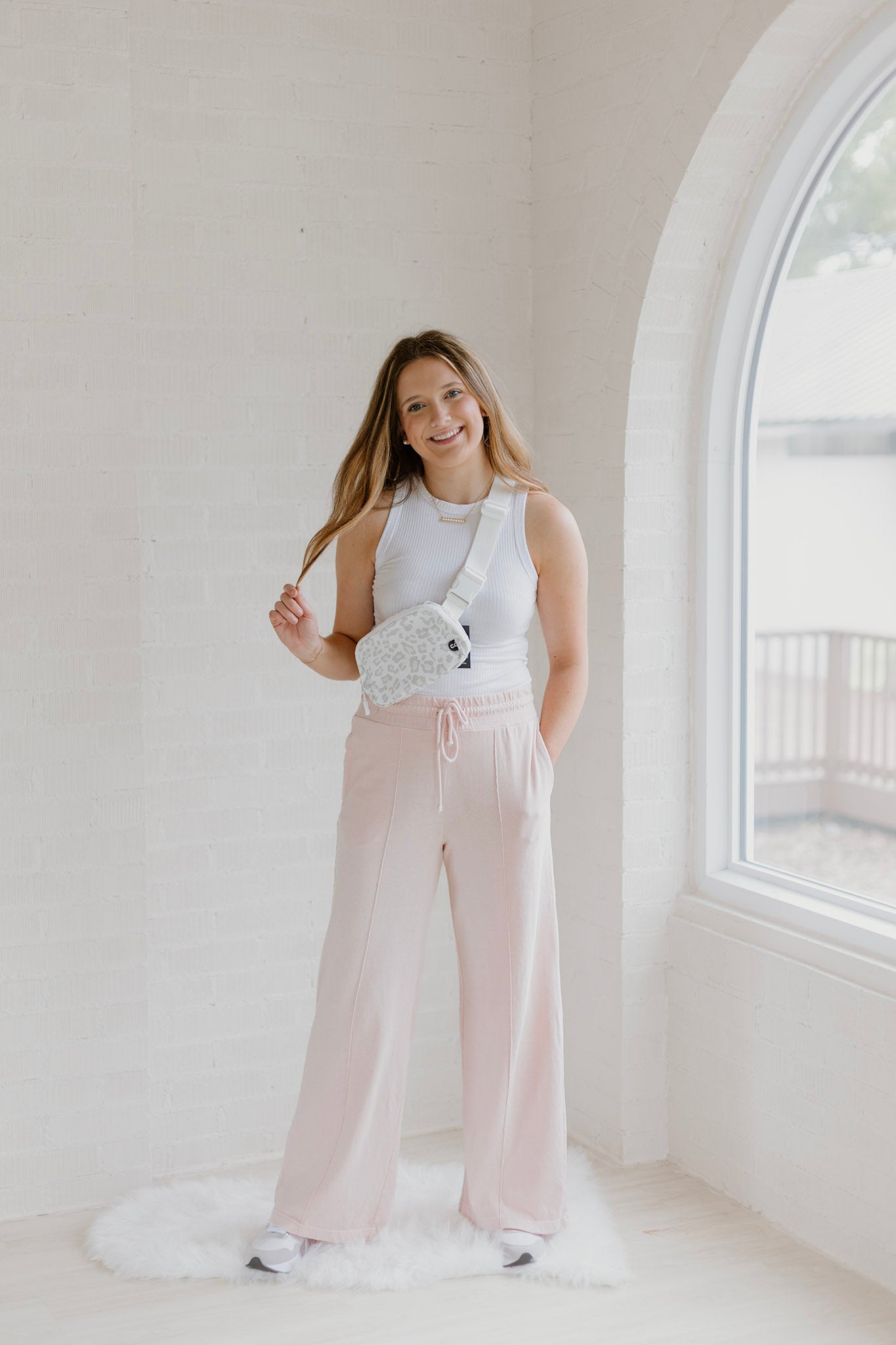 Sally Soft Ribbed Tight Crew Neck Tank Top