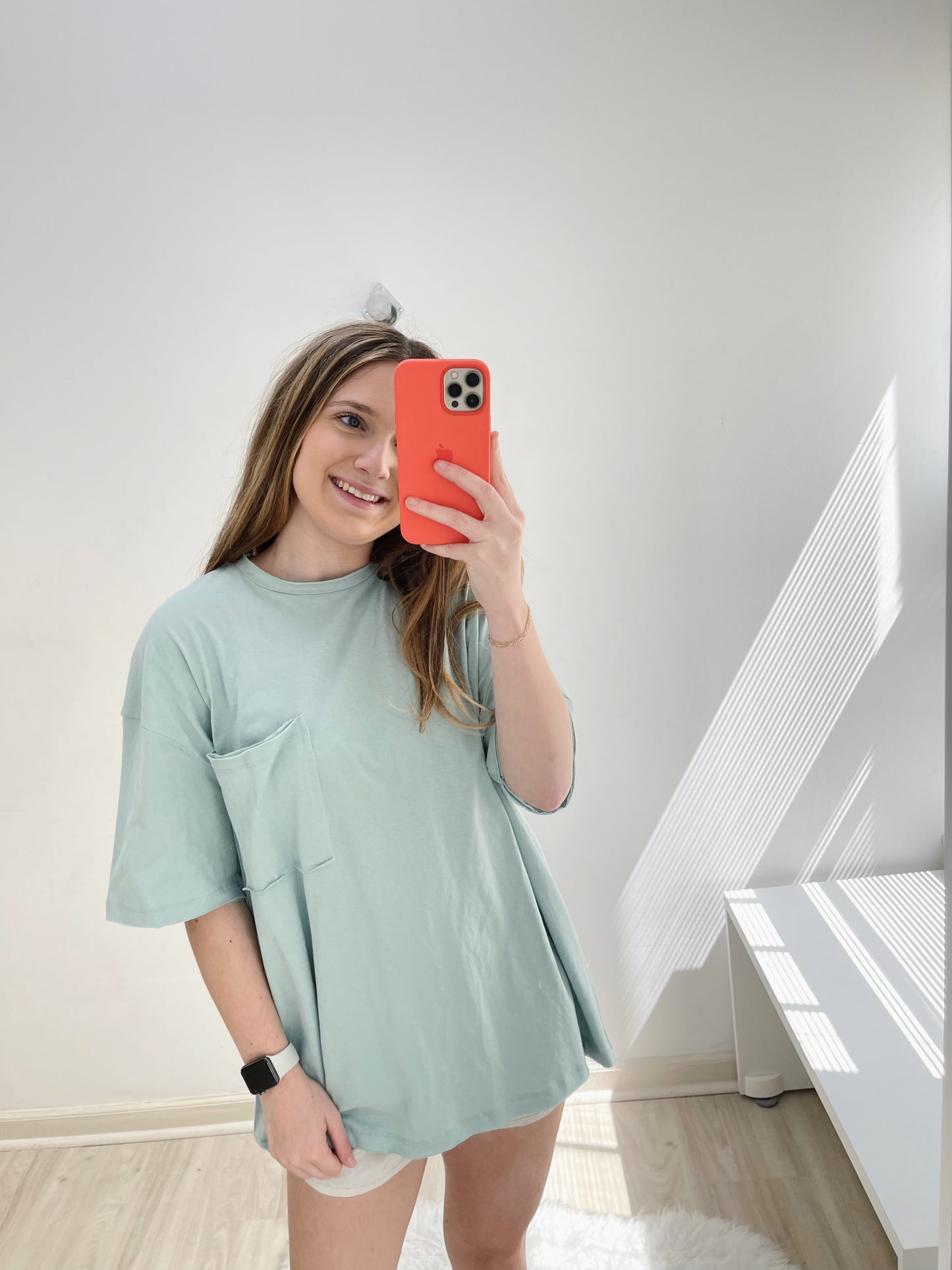 Courtney Cotton Oversized Boyfriend Tee
