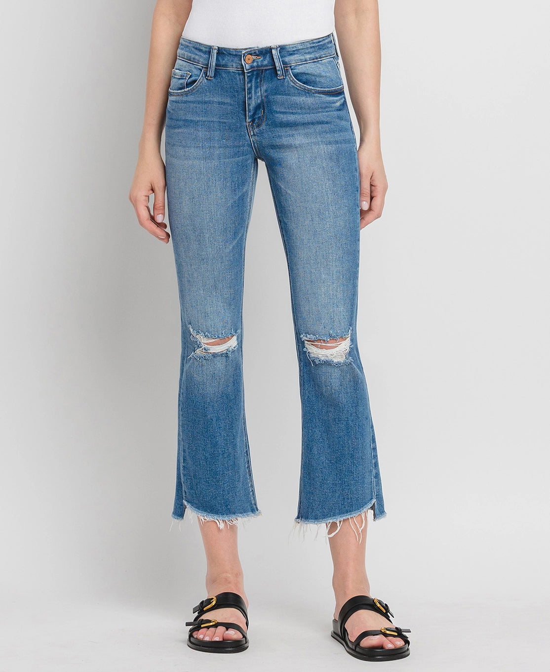 Alison Mid Rise Flare Jean