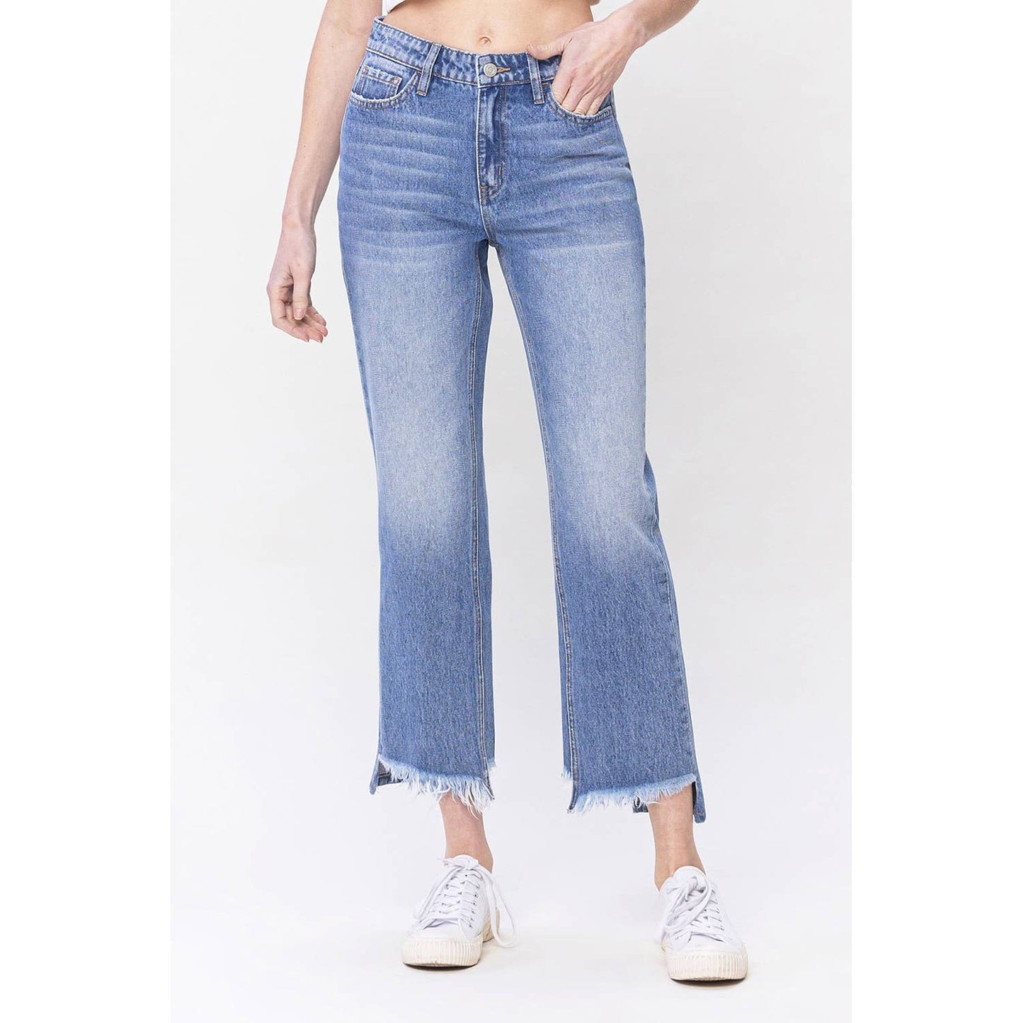 Harlee High Rise Straight Jeans