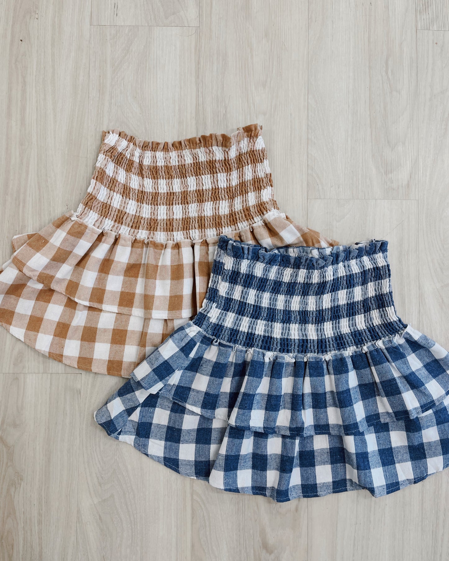 Sue Smocked Mini Skirt
