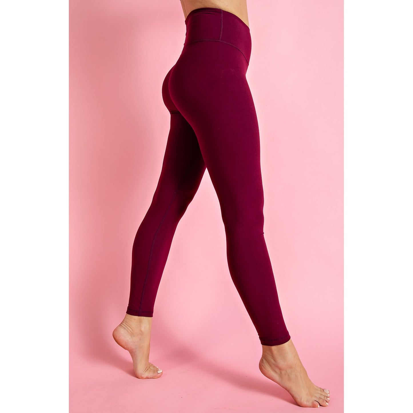 Faith Full Length Leggings Burgundy