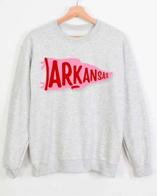 Arkansas Pennant Crewneck