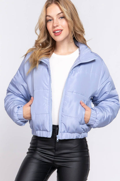 Brianna Blue Puffer Jacket