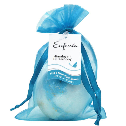 Himalayan Blue Poppy Mini Bath Bomb 4oz