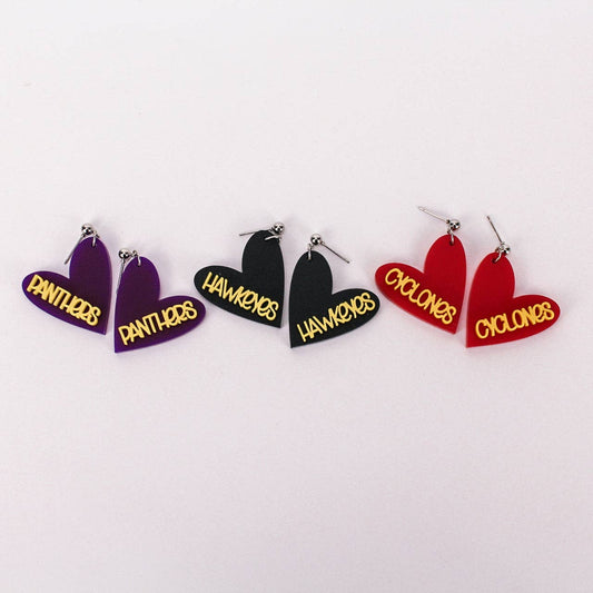Mascot Heart Earrings