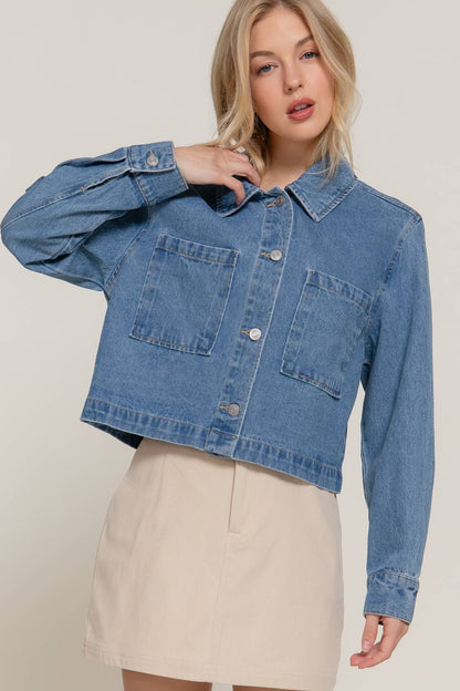 Patch Pocket Denim Jacket