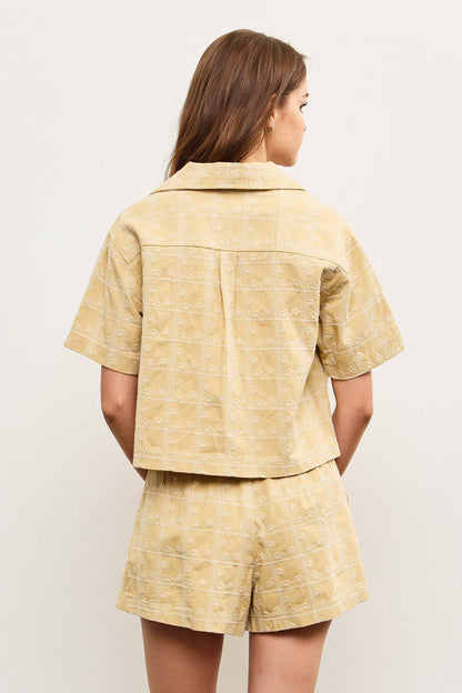 Freida Front Flap Short Sleeve Shirt