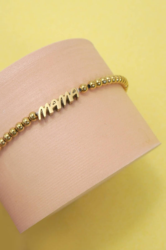 Tarnish Free Gold Mama Bracelet