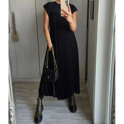 Polly Pleated Maxi Dress